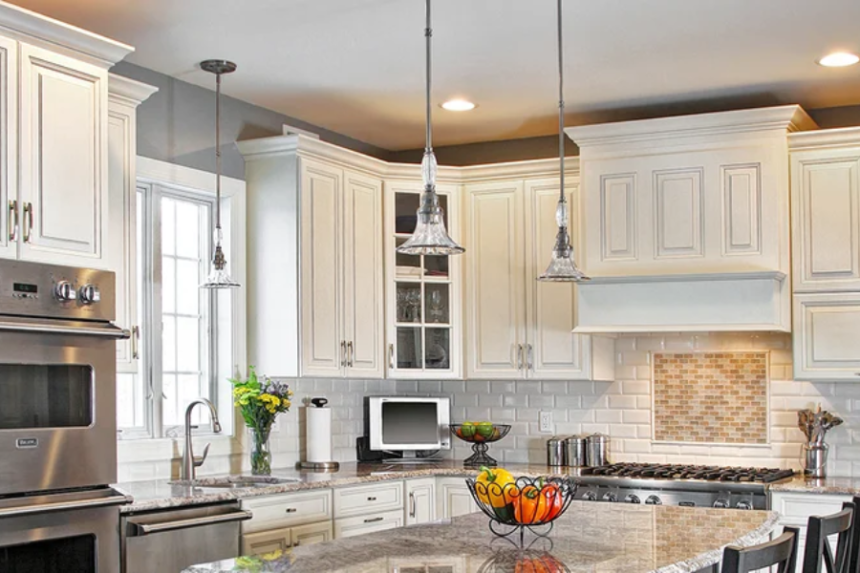 soffit above kitchen cabinets crown