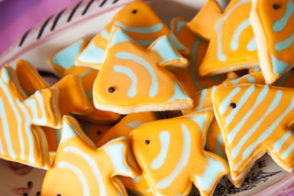 orange fish cookies